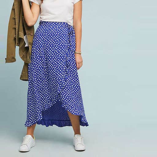 anthropologie.com, Maeve Darcy Wrap Skirt