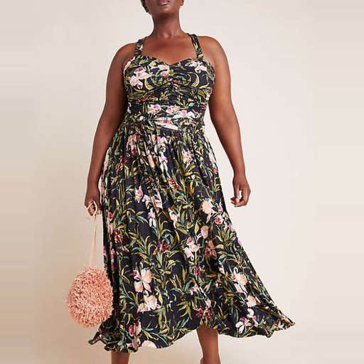 anthropologie.com, Maeve Gabriela Ruffled Maxi Dress
