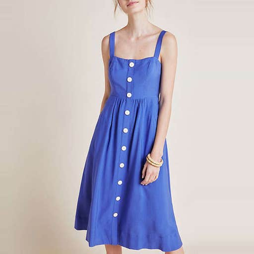 anthropologie.com, Maeve Rosemary Midi Dress