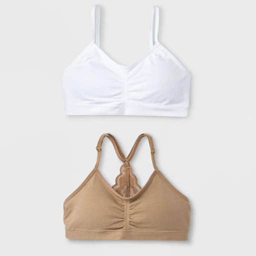 target.com, Maidenform 2pk Seamfree Lace Back Crop Bra