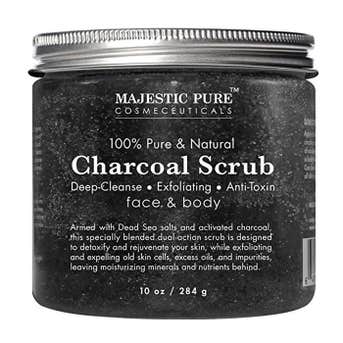 Majestic Pure Activated Charcoal Body Scrub