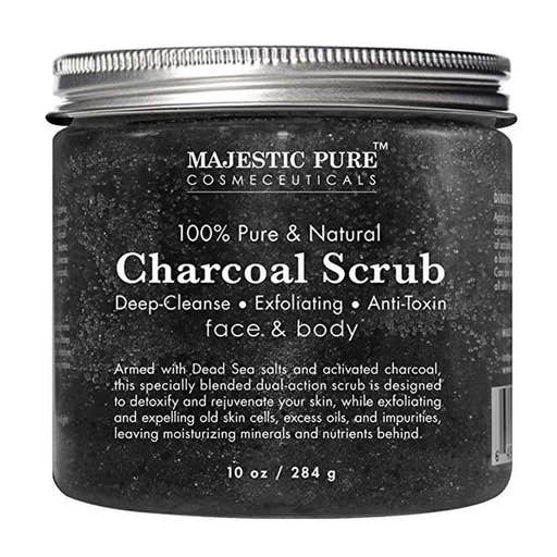 amazon.com, Majestic Pure Activated Charcoal Body Scrub