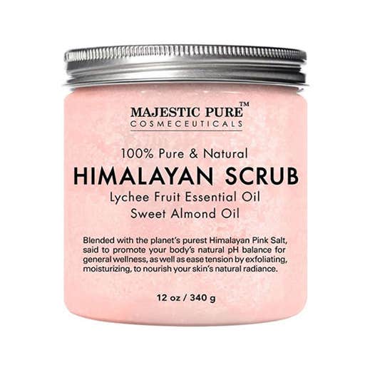 amazon.com, Majestic Pure Himalayan Scrub with Lychee Essential Oil