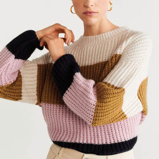 mango.com, Mango Color Block Sweater