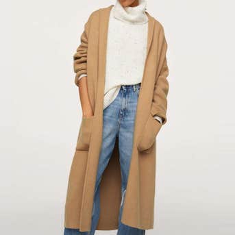 Mango Oversized Coat With Pockets