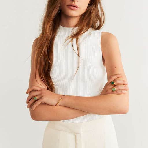 mango.com, Mango Ribbed Top