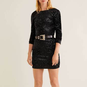 Mango Sequined Dress