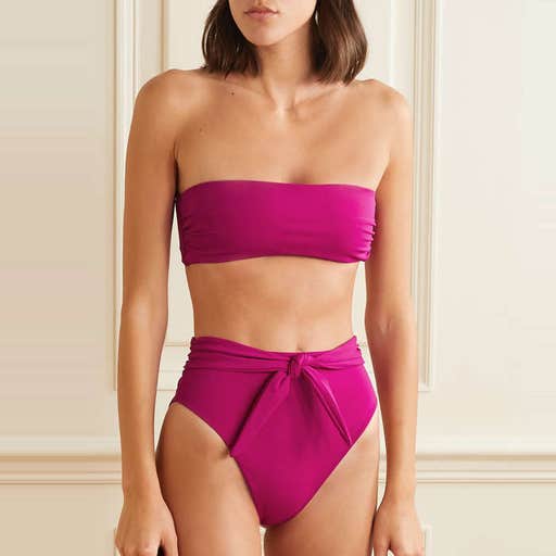 net-a-porter.com, Mara Hoffman Abigail Bandeau Bikini Top And Goldie High Waisted Bikini Bottoms