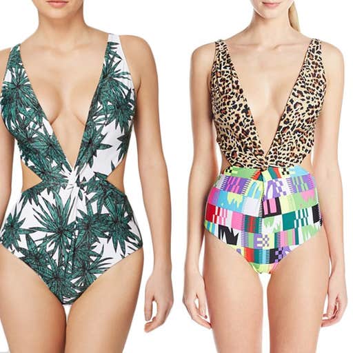 bloomingdales.com, Mara Hoffman Front-Twist One-Piece Swimsuit in Multi-Patterned and Harvest