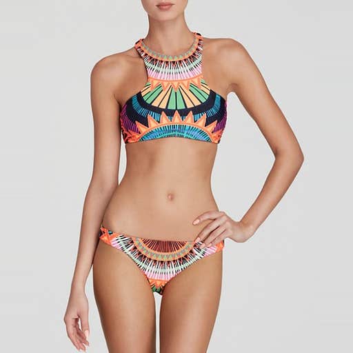bloomingdales.com, Mara Hoffman Sunspoke Navy Reversible Racerback Bikini Top & Sunspoke Navy Reversible Low Rise Bottom