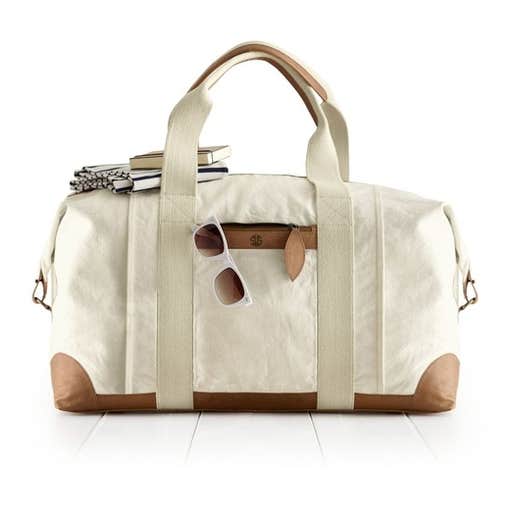markandgraham.com, Mark and Graham Canvas with Leather Weekender Bag