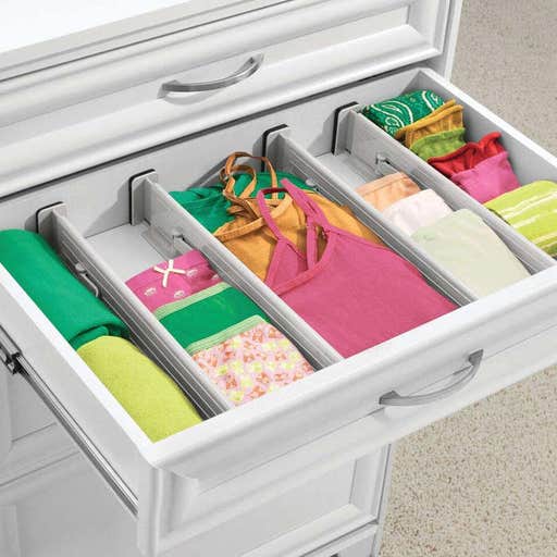 amazon.com, mDesign Adjustable And Expandable Drawer Organizer/Divider
