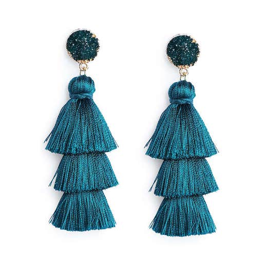 amazon.com, Me&Hz Colorful Layered Tassel Earrings
