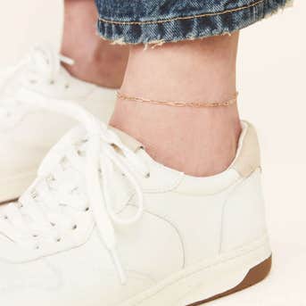 Mejuri Boyfriend Bold Chain Anklet