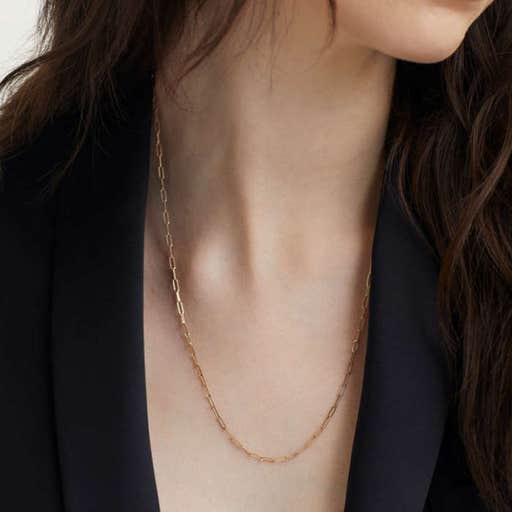 mejuri.com, Mejuri Long Boyfriend Bold Chain Necklace