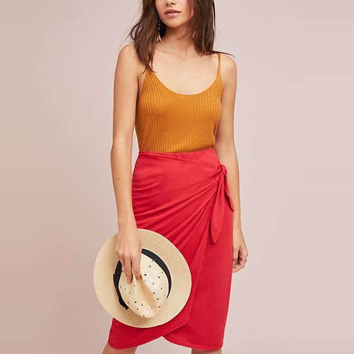 anthropologie.com, Michael Stars Tied Knit Skirt