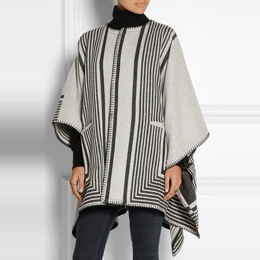 net-a-porter.com, MIH Jeans Oversized Reversible Wool Blend Poncho