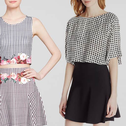 amazon.com, MinkPink Gingham Crop Tops