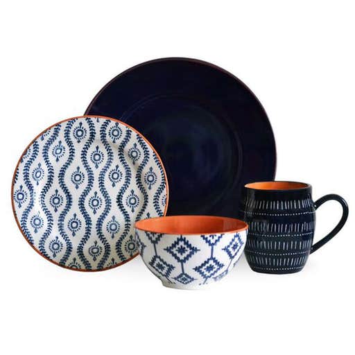wayfair.com, Mistana Viggo 16 Piece Stoneware Dinnerware Set