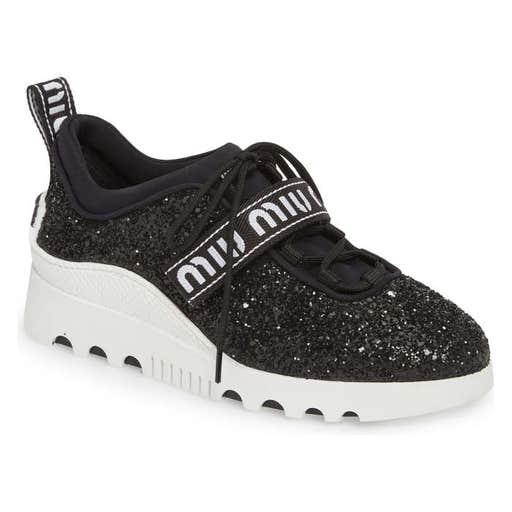 nordstrom.com, Miu Miu Logo Strap Platform Sneaker