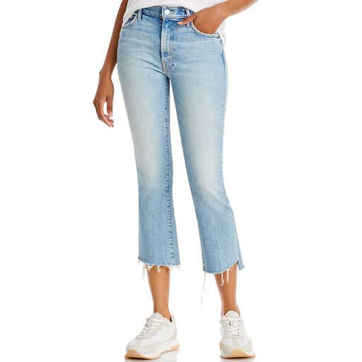 bloomingdales.com, Mother The Insider Crop Step Fray Flared Jeans