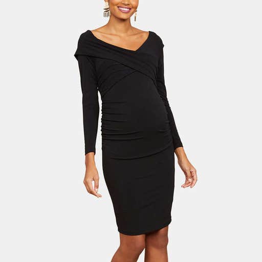 macys.com, Motherhood Maternity Off-The-Shoulder Dress
