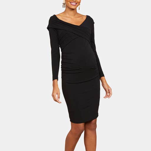 macys.com, Motherhood Maternity Off-The-Shoulder Dress
