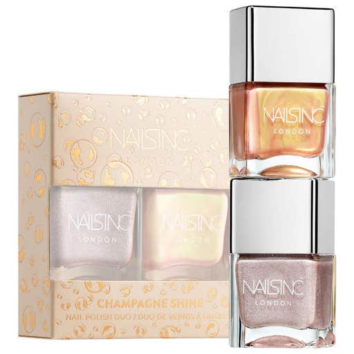 sephora.com, Nails Inc. Champagne Shine Nail Polish Duo