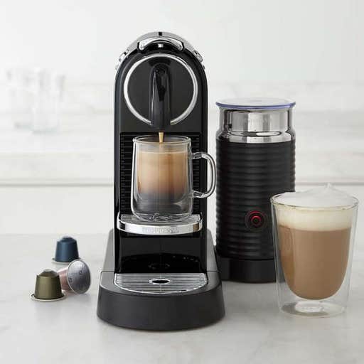 williams-sonoma.com, Nespresso Citiz Espresso Machine with Aeroccino 3 Milk Frother