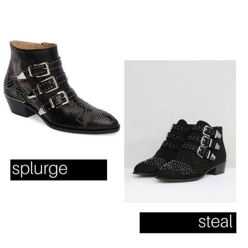 nordstrom.com; asos.com, New Look Wide Fit Studded Buckle Flat Boot