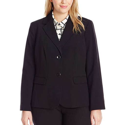 amazon.com, Nine West Plus Size Crepe Two-Button Jacket