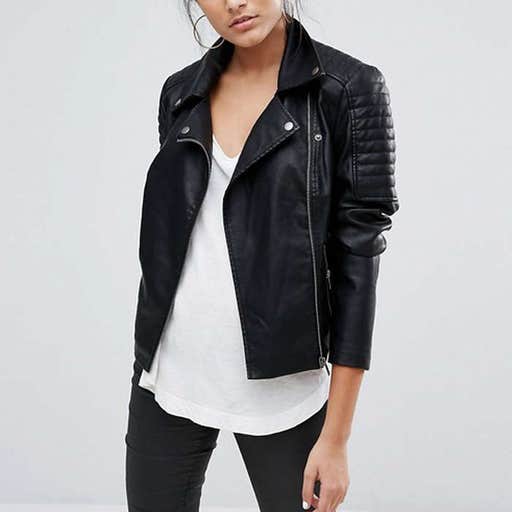 asos.com, Noisy May Leather Look Jacket