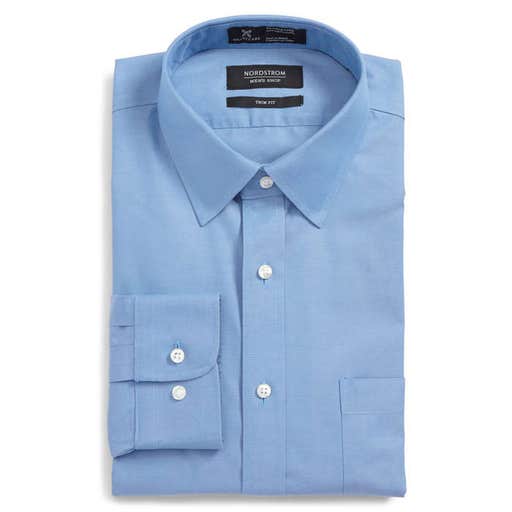 nordstrom.com, Nordstrom Men's Shop Smartcare Trim Fit Solid Dress Shirt