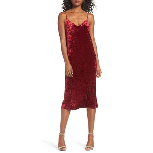 nordstrom.com, NSR Velvet Midi Slipdress