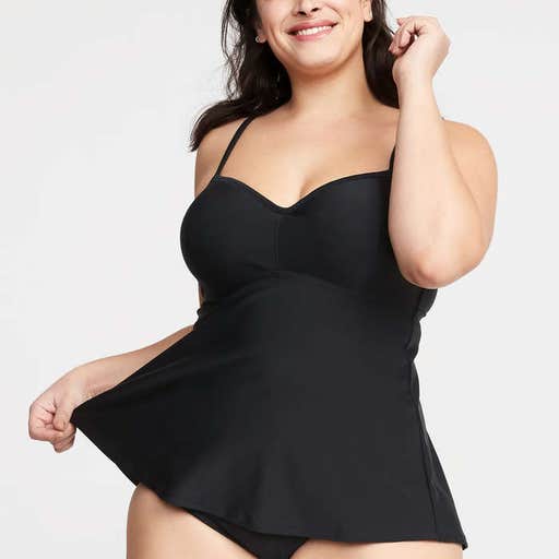 oldnavy.com, Old Navy Bandeau Underwire Plus-Size Tankini Swim Top