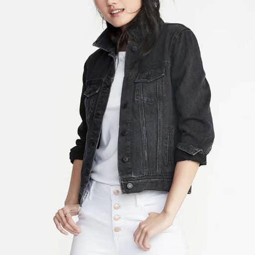 oldnavy.com, Old Navy Distressed Black Jean Jacket