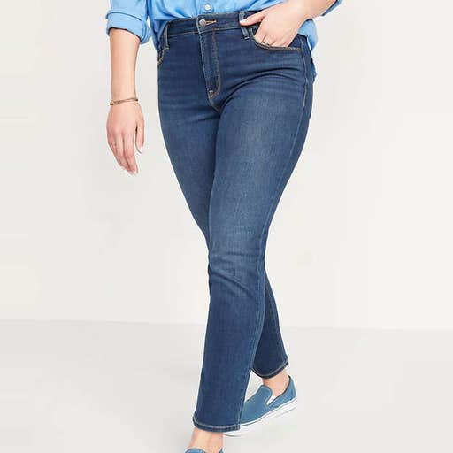 oldnavy.com, Old Navy High-Waisted Power Slim Straight Jeans