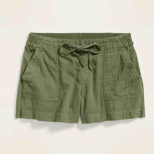 oldnavy.com, Old Navy Mid-Rise Soft Twill Pull-On Utility Shorts
