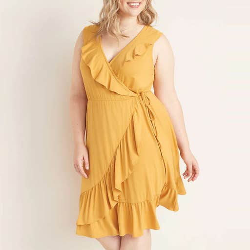 oldnavy.com, Old Navy Ruffled Fit & Flare Faux-Wrap Dress