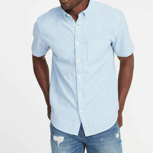 oldnavy.gap.com, Old Navy Slim-Fit Seersucker Shirt