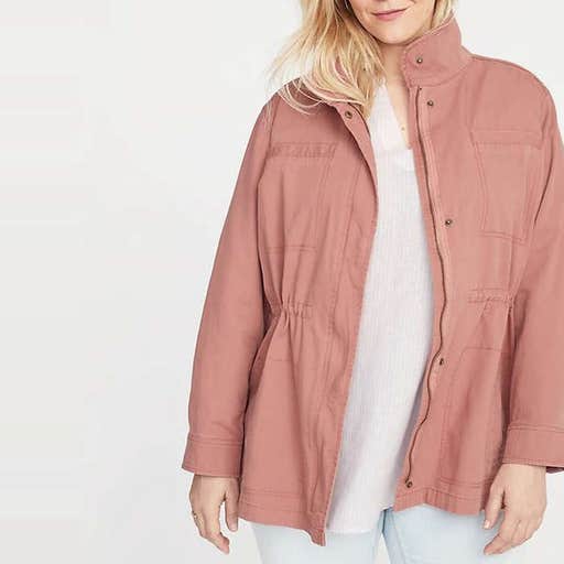 oldnavy.com, Old Navy Soft-Washed Canvas Plus-Size Utility Jacket