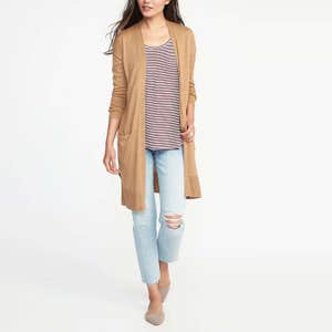 Old Navy Super-Long Open-Front Sweater