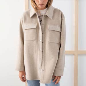& Other Stories Oversized Wool Shirt