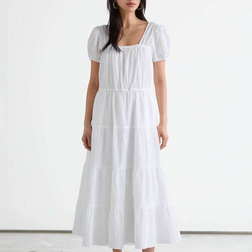 stories.com, & Other Stories Voluminous Puff Sleeve Midi Dress