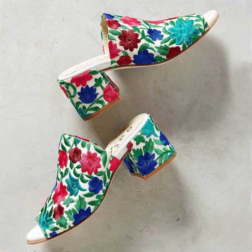 anthropologie.com, Ouigal Phoebe Mule Sandals