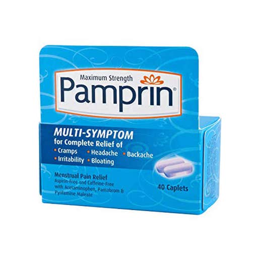 amazon.com, Pamprin Maximum Strength Multi-Symptom Menstrual Pain Relief Caplets