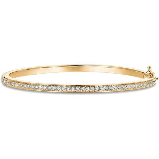 amazon.com, PAVOI 14K Gold Plated Cubic Zirconia Bangle Classic Tennis Bracelet
