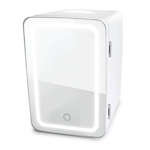 walmart.com, Personal Chiller LED Lighted Mini Fridge With Mirror Door