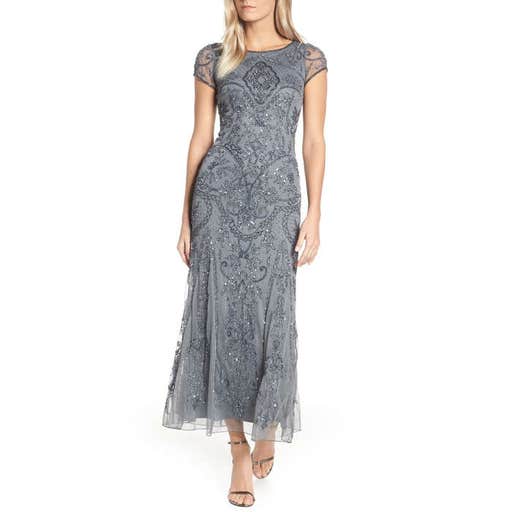 nordstrom.com, Pisarro Nights Embellished Mesh Gown