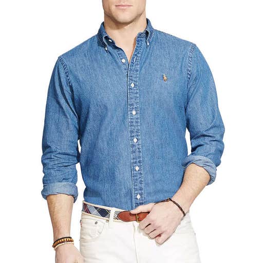 bloomingdales.com, Polo Ralph Lauren Men's Classic-Fit Denim Shirt